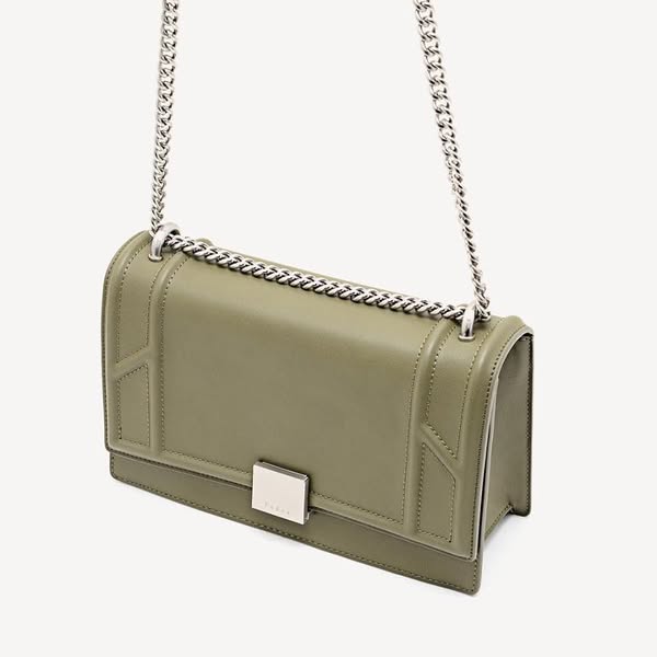 PE*RO - Front Flap chain shoulder bag (MINOR DEFECT) - Olive (NB)  14 AUGUST SALE