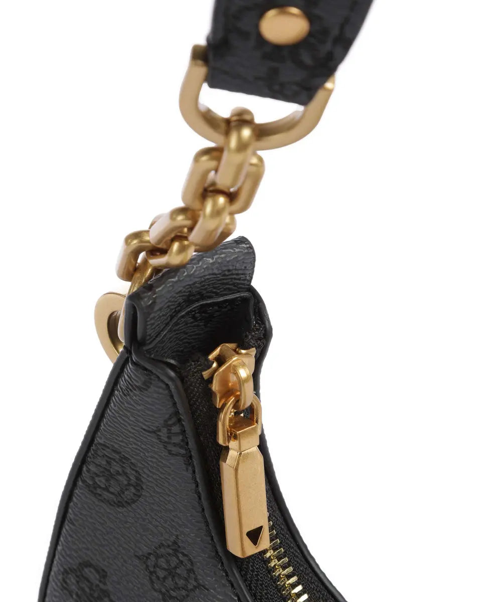 Gues* - Kuba top zip shoulder bag- Dark Gray (AD-August)