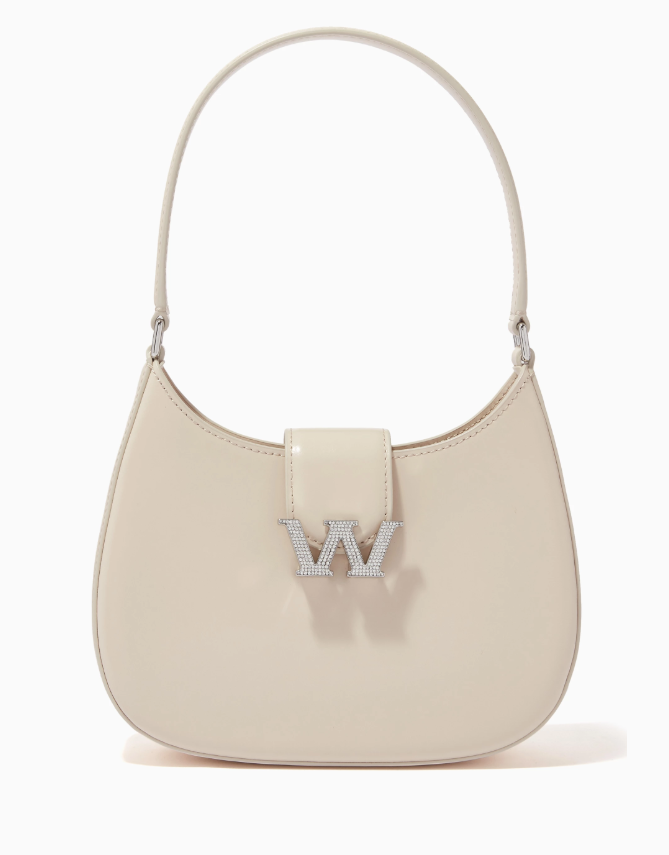 Alexand*rwang - Small W Leg*cy Hobo Shoulder Bag - Beige (AD-DEC-IR-R-LT)