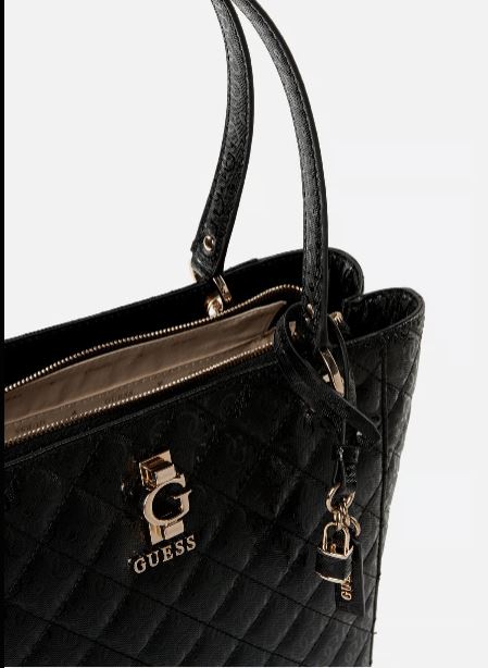 Gues* -  Large Bessey handbag - Black (AD-August)