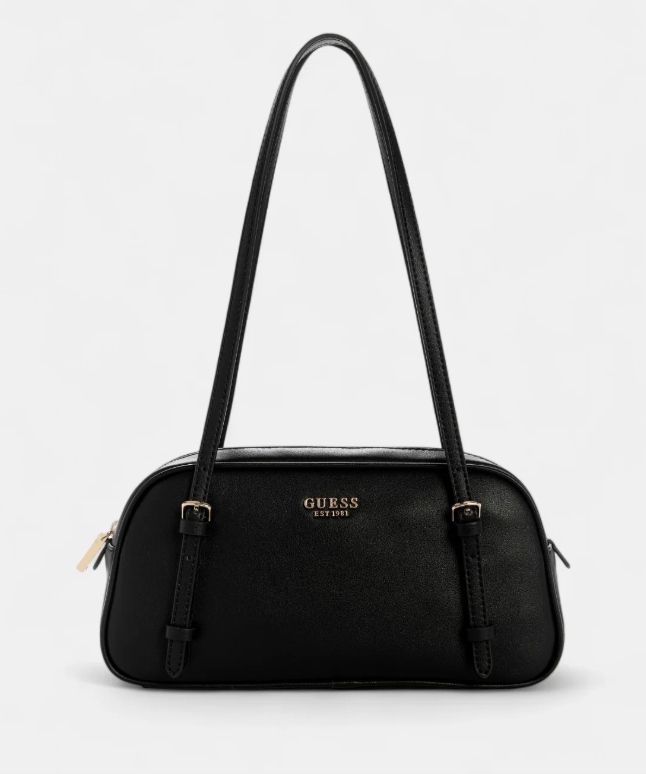 Gues* - Black cerelia shoulder satchel bag (AD-MAY26-GSPT)