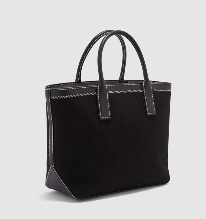 Charles & Ke*th -  Canvas Double Handle Tote Bag - Black (AD-DEC-IR-R-LT)