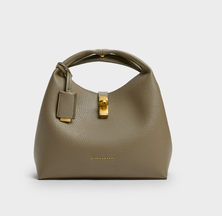 Charles & Ke*th - Chance Turn-Lock Bucket Bag - Deep Olive (AD-MAY26-JF)