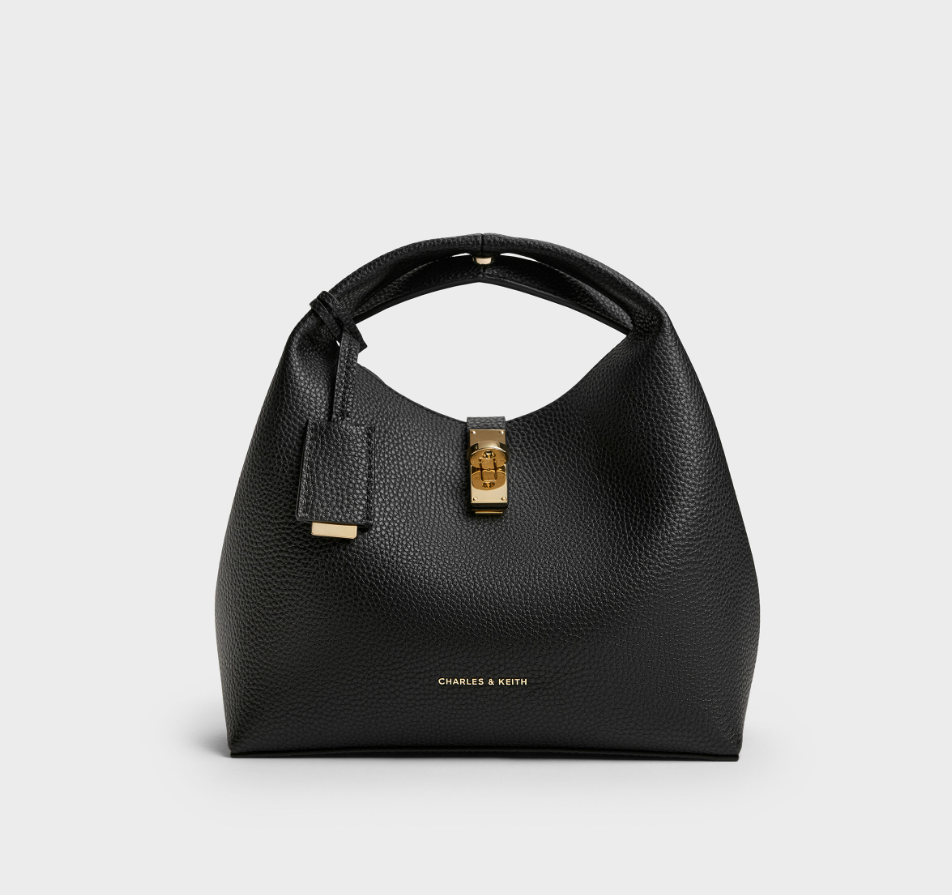 Charles & Ke*th - Chance Turn-Lock Bucket Bag - Black (AD-JUN13-PT)