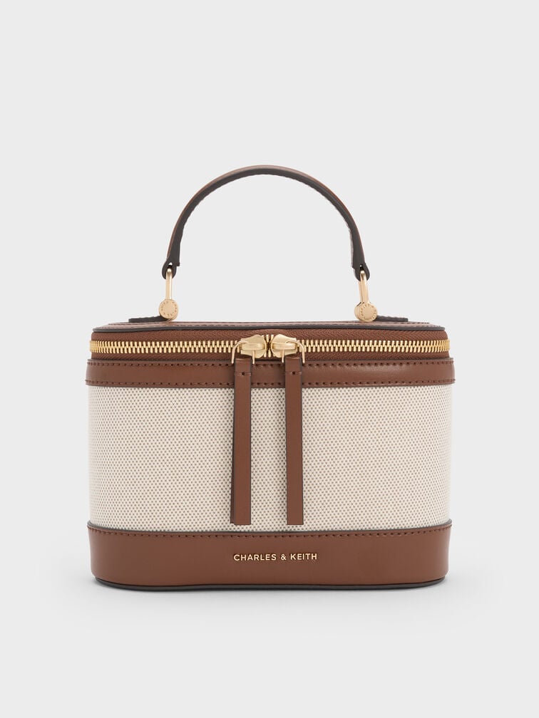 Charles & Ke*th - Enola Top Handle Vanity Bag - Chocolate (AD-MAY26-JF)