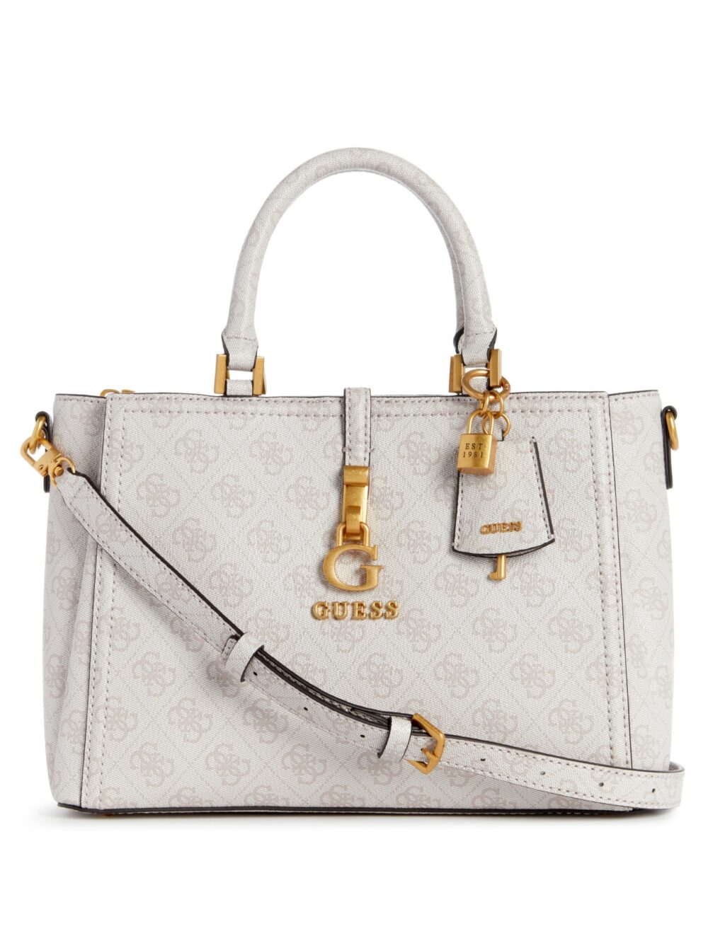 Gues* -  James Logo Girlfriend Satchel - Gray (AD-August)