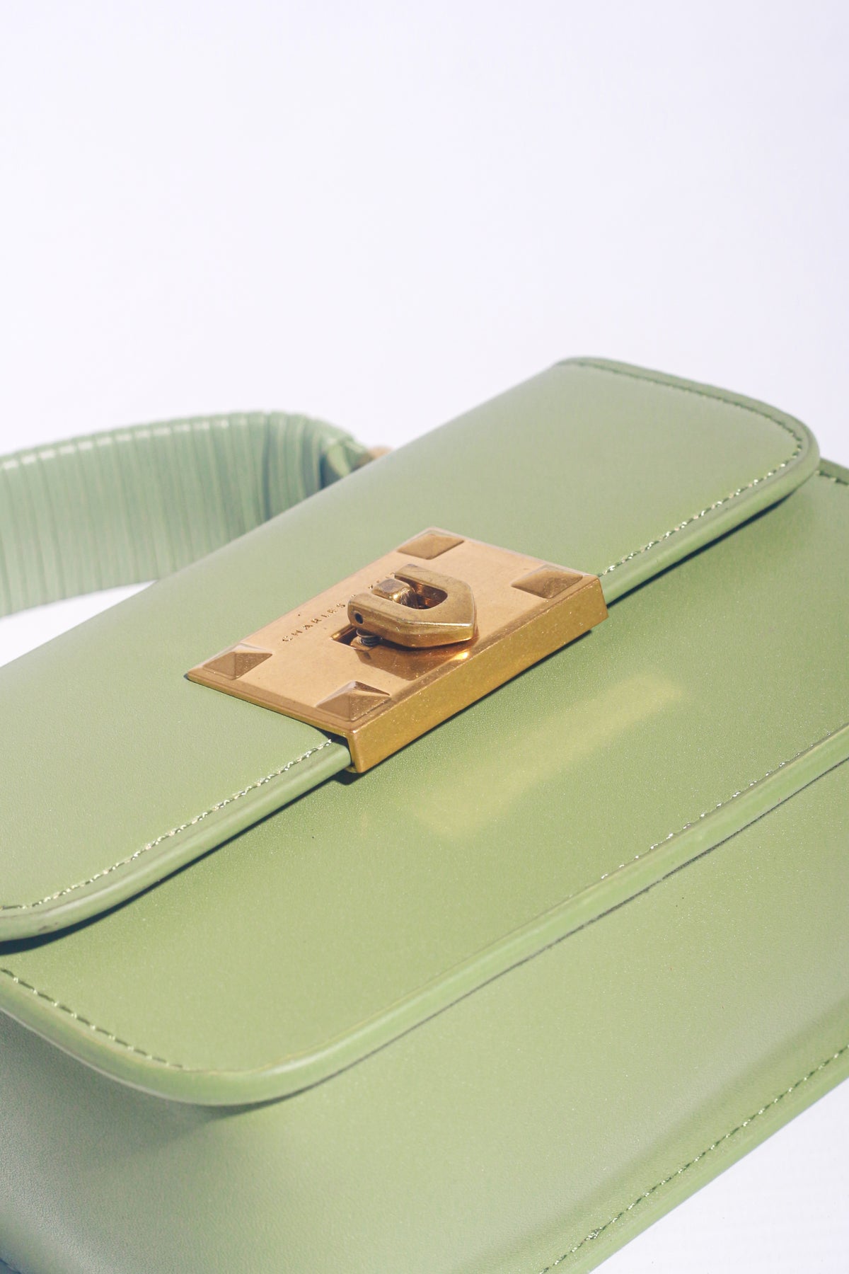 Green Metallic Lock - Crossbody Bag - SALE!