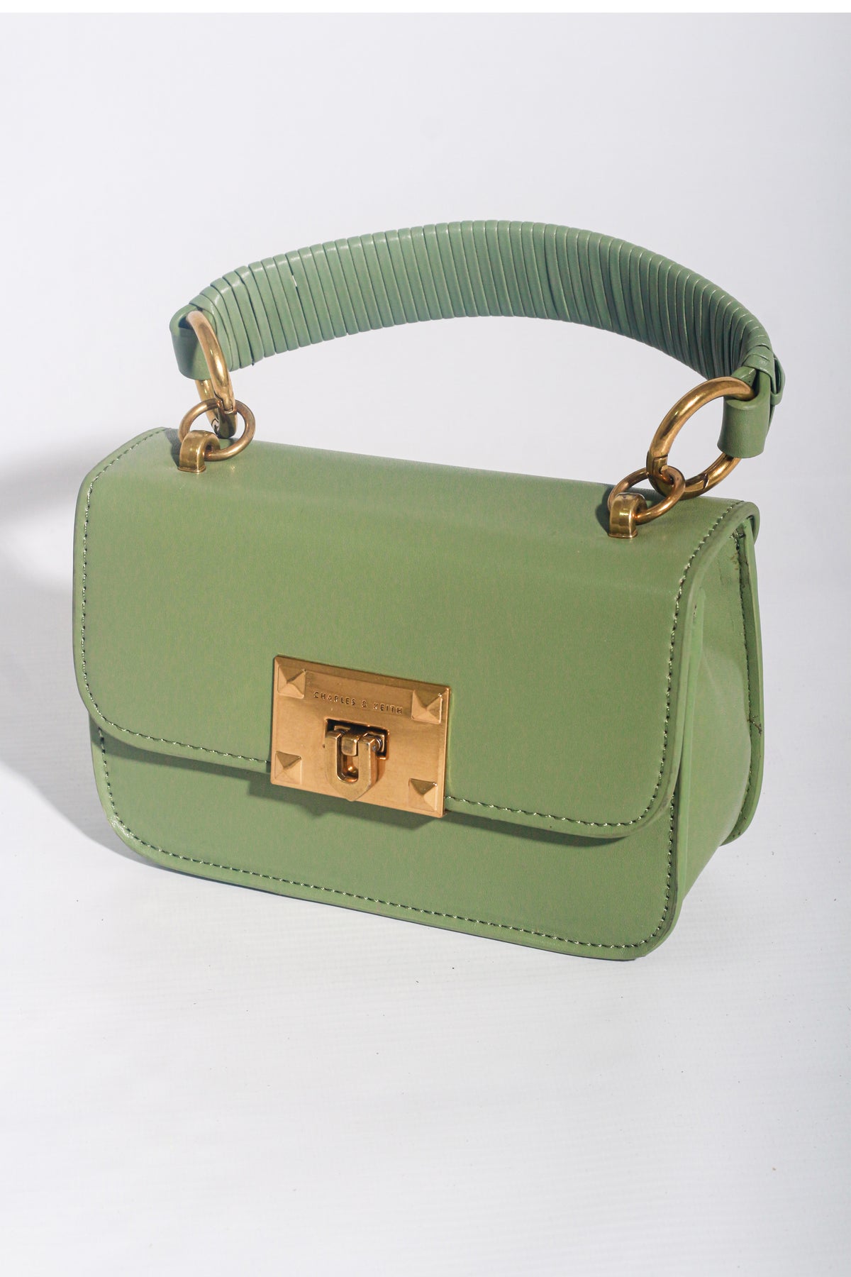 Green Metallic Lock - Crossbody Bag - SALE!