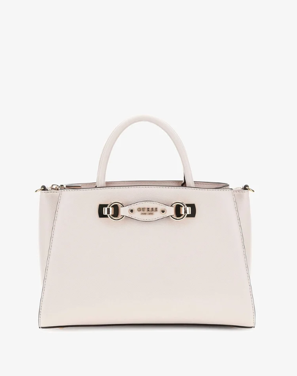 Gues* - MIMINA SATCHEL - Handbag - White (AD-MAY26-GSPT)