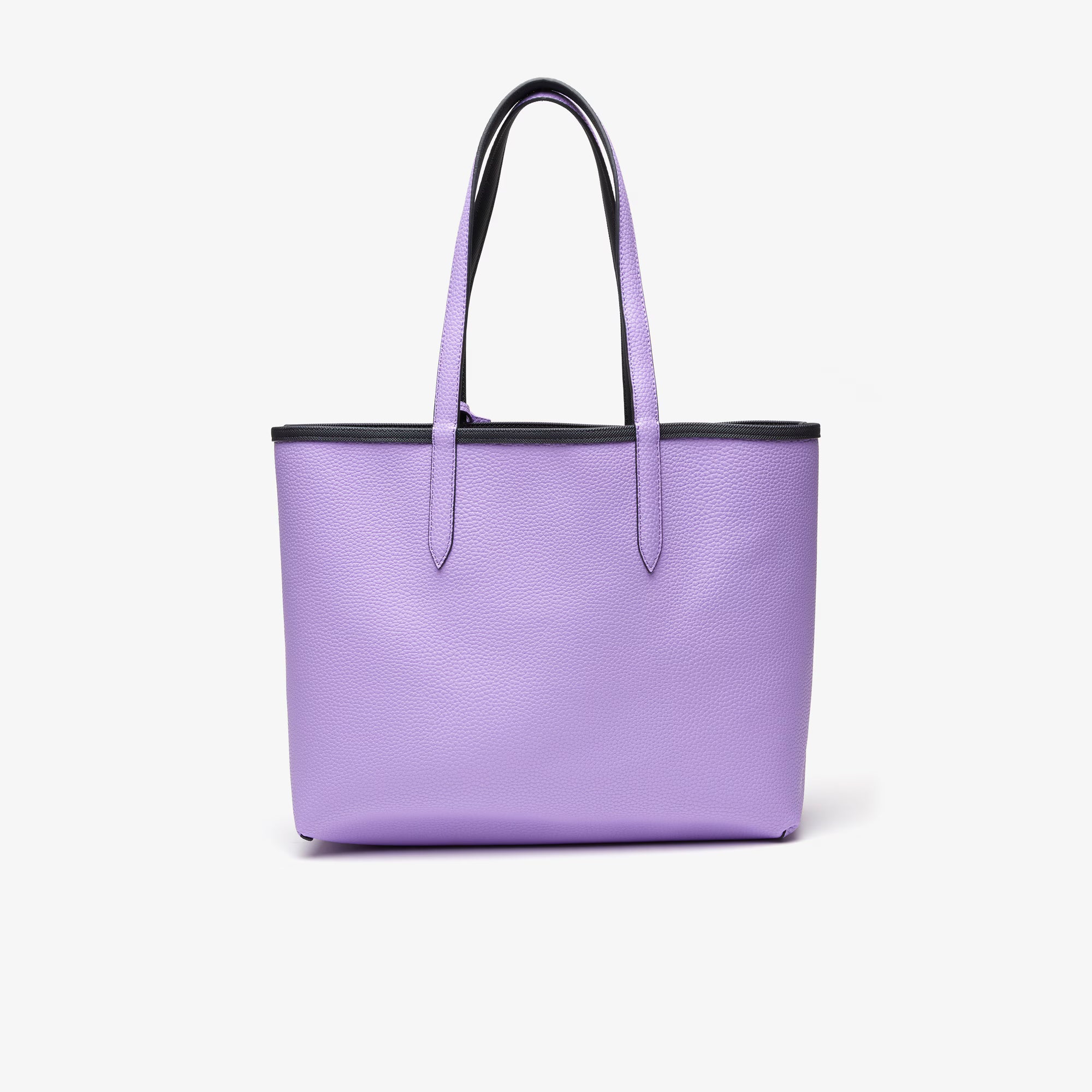 Lacost* - Women's Anna Reversible Tote & Pouch - Black/Lavender (AD-August)