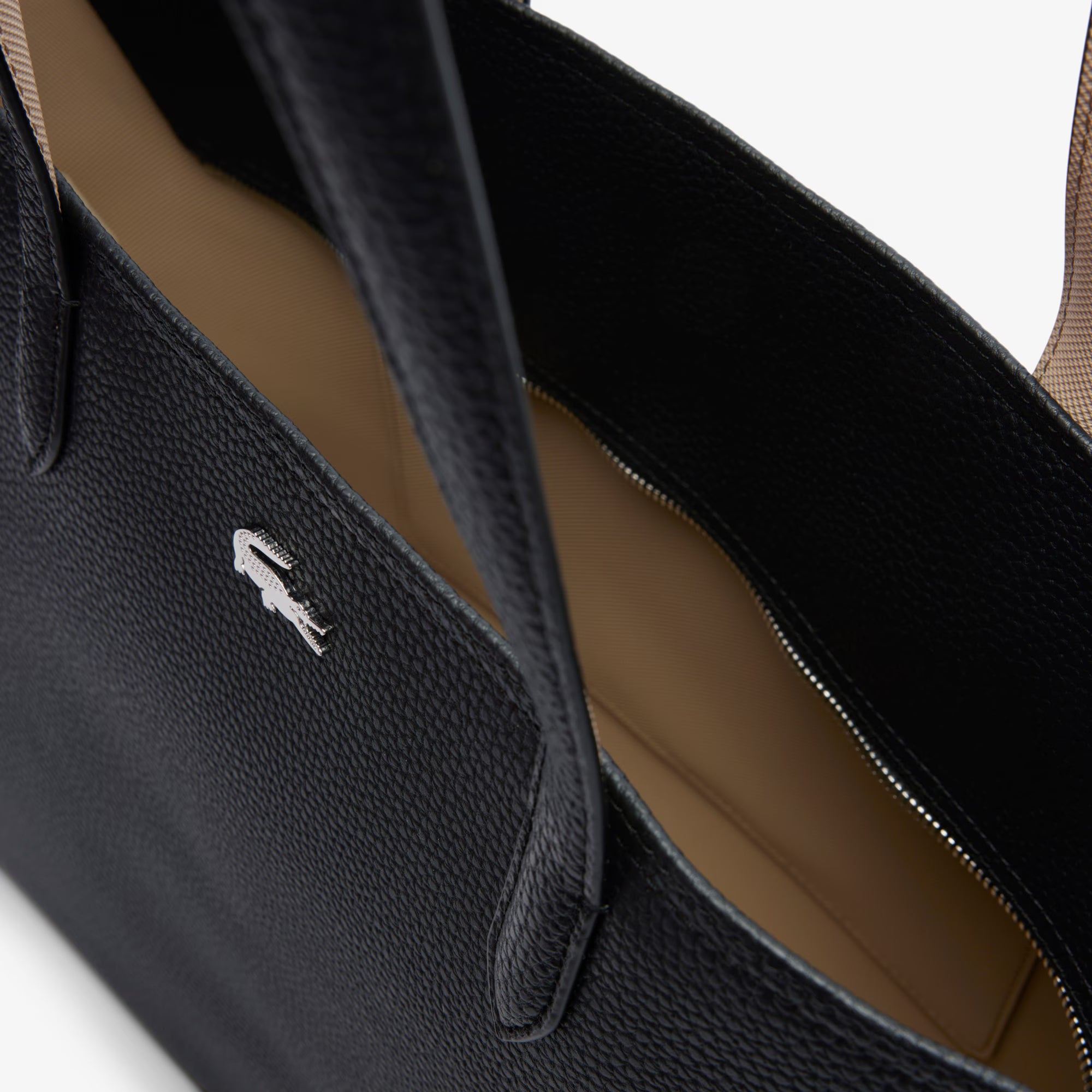 Lacost* - Women's Anna Tote - Noir Krema (AD-August)