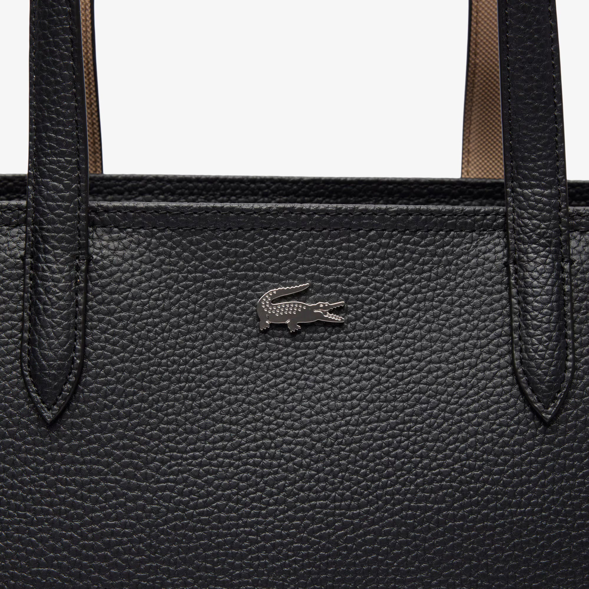 Lacost* - Women's Anna Tote - Noir Krema (AD-August)
