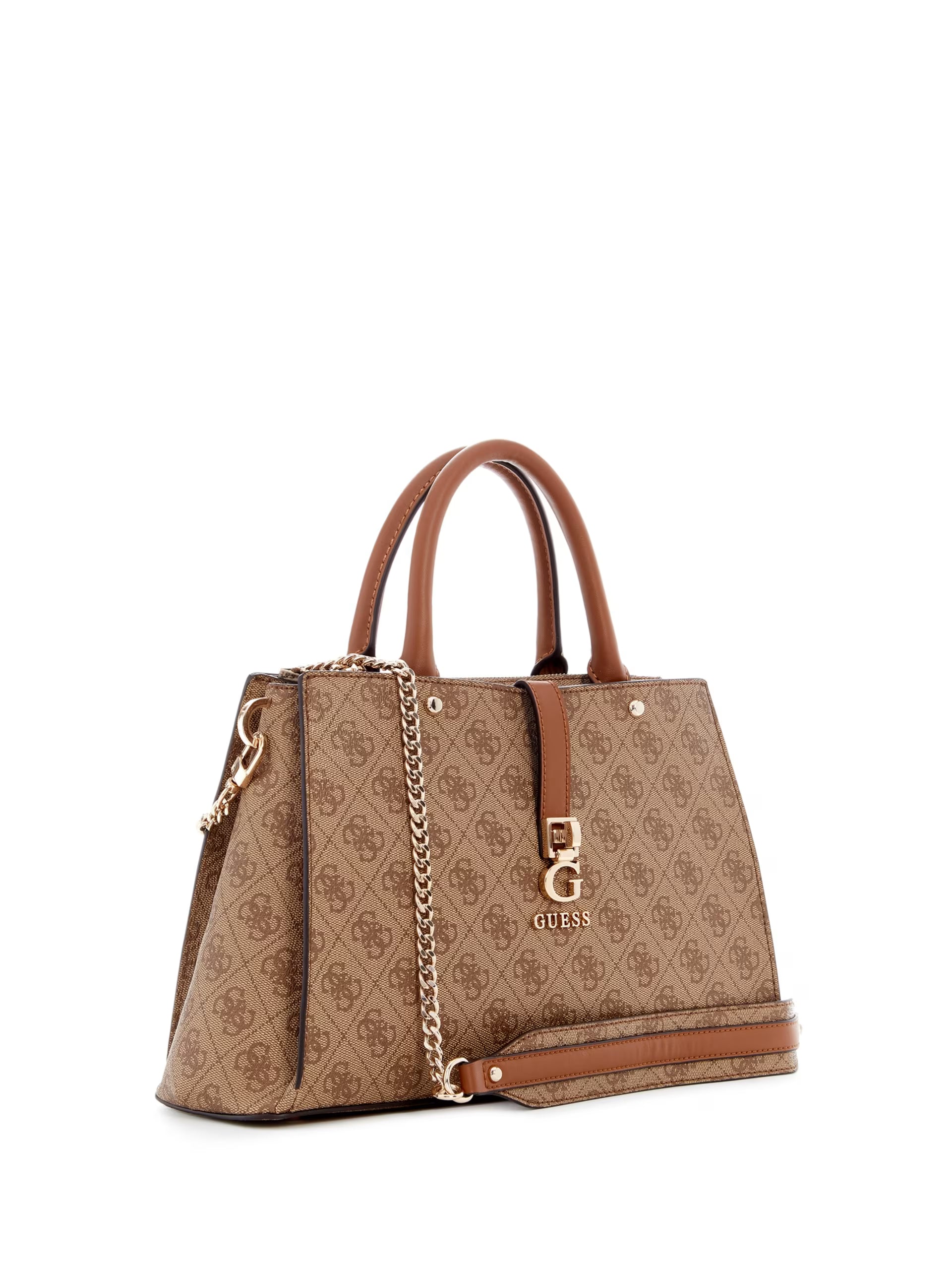 Gues* - Zamira Quattro G Luxury Satchel - Brown (AD-August)
