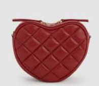 Charles & Ke*th - Paffuto Quilted Heart Crossbody Bag - Tomato Red- (AD-JUN13-LT)