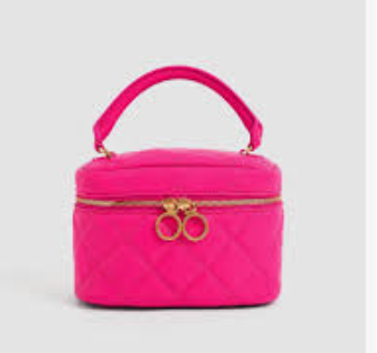 Charles & Ke*th - Quilted Two-Way Zip Mini Bag-Pink-(AD-JUN13-LTPT)