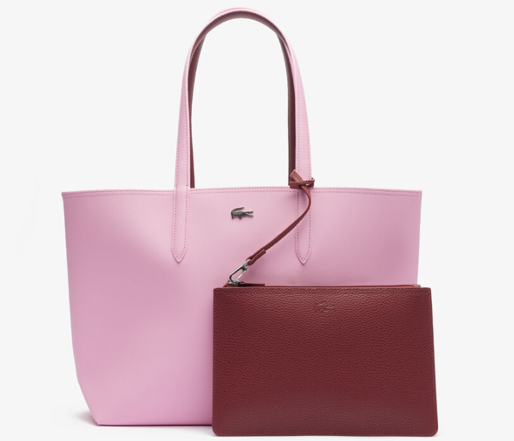 Lacost* - Anna Reversible Zipped Tote - Pink/Red (AD-August)