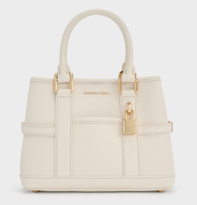 Charles & Ke*th - Mini Scottie Tote Bag -White- (AD-JUN26-JFR)