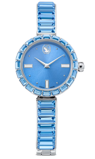 Swar*vski - Swiss Made, Crystal bracelet, Blue, Stainless steel (5730172)-Silver-[Advance Payment 5k]
