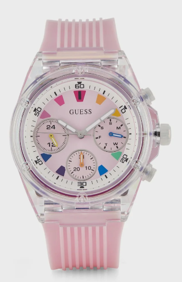 Gues* -Athena Nylon Strap Analog Watch -Pink- [Advance Payment 5k]