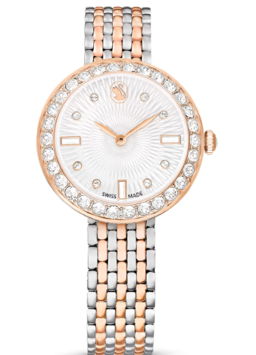 Swar*vski - Swiss Made, Metal bracelet, Rose gold tone, Mixed metal finish -5677484- White/Rose Gold -   [Advance Payment 5k]