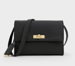 Charles & Ke*th - Chance Turn-Lock Crossbody Bag - Black - (AD-JUL26-PTT)