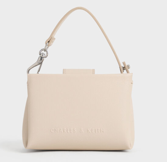 Charles & Ke*th - Bosie Metallic Micro Bag - White - (AD-JUN26-PTT) with box