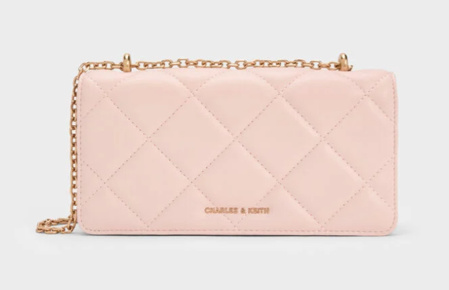 Charles & Ke*th - Arrietty Quilted Wallet On Chain - Green with box (AD-JUL26-PTT)