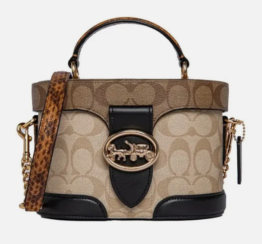 C*ACH - Georgie Gem Crossbody Bag - Signature Canvas (AD-JUL26-IRF)