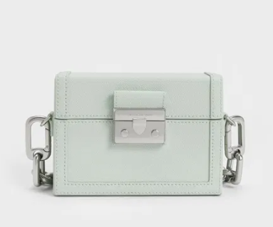 Charles & Ke*th - Chain Strap Boxy Bag - Light Green (AD-JUN16-LTPT)