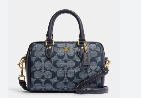 C*ACH - Rowan Mini Crossbody Bag In - Denim (AD-JAN26-PT)