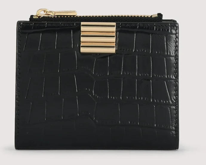 PEDR* - Embossed Leather Wallet - Black (AD-SEP16-PT)