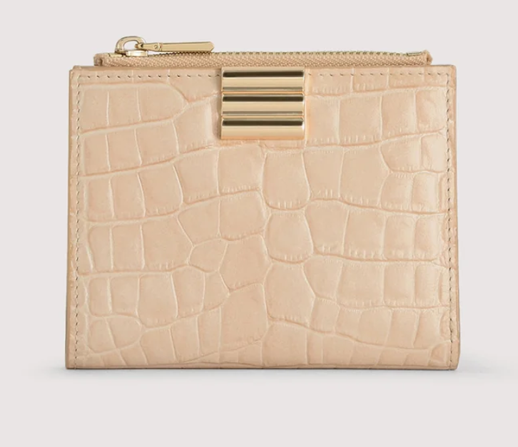 PEDR* - Embossed Leather Wallet - Cream (AD-SEP16-PT)