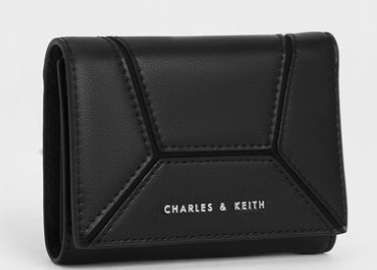 Charles & Ke*th - Nasrin Geometric Wallet - Black (AD-SEP16-WLPT) With Box