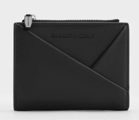 Charles & Ke*th - Midori Geometric Top-Zip Wallet - Noir (AD-SEP16-WLPT) With Box