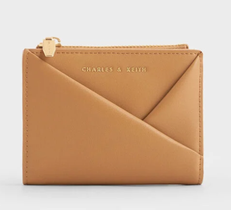 Charles & Ke*th - Midori Geometric Top-Zip Wallet - Light Brown (AD-SEP16-WLPT) With Box