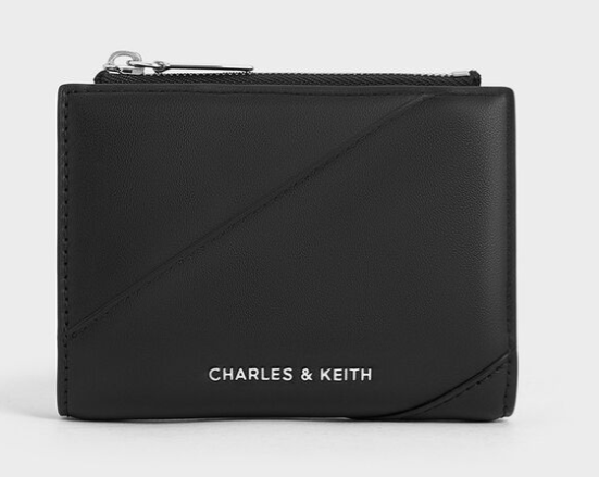 Charles & Ke*th - Trin Stitch-Trim Wallet - Black (AD-SEP16-WLPT) With Box