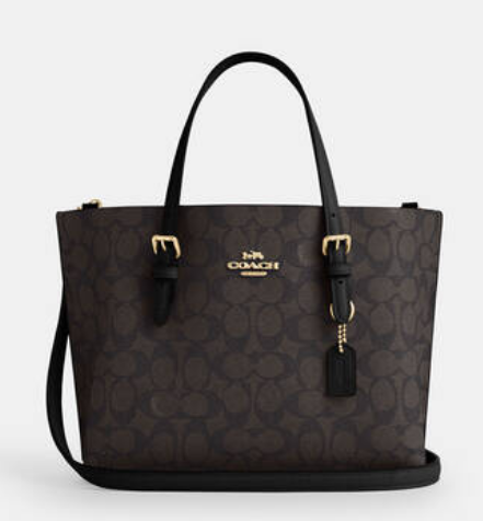 C*ACH - Mini Mollie Tote 25 - Signature coffee (AD-SEP16-PT)