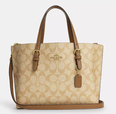 C*ACH - Mini Mollie Tote 25 - Signature Brown (AD-SEP16-PT) (Contact CS For pic)