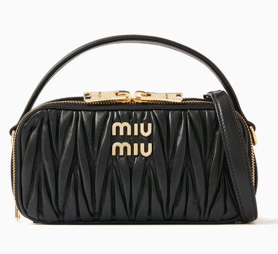 M*u M*u  - Small Shoulder Bag in Matelassé Nalsppa ( Contact CS For real pic) - Cream (AD-BOCT26-MIPT) With Box