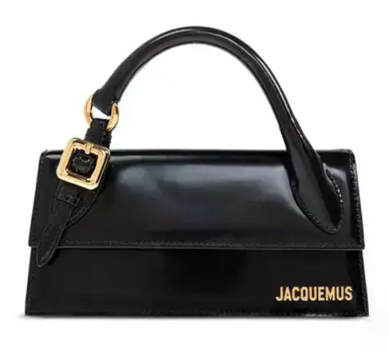 Jacquemu* - the long chiquito bag with buckle ( Contact CS For real pic) - Black (AD-OCT26-JPT) with box