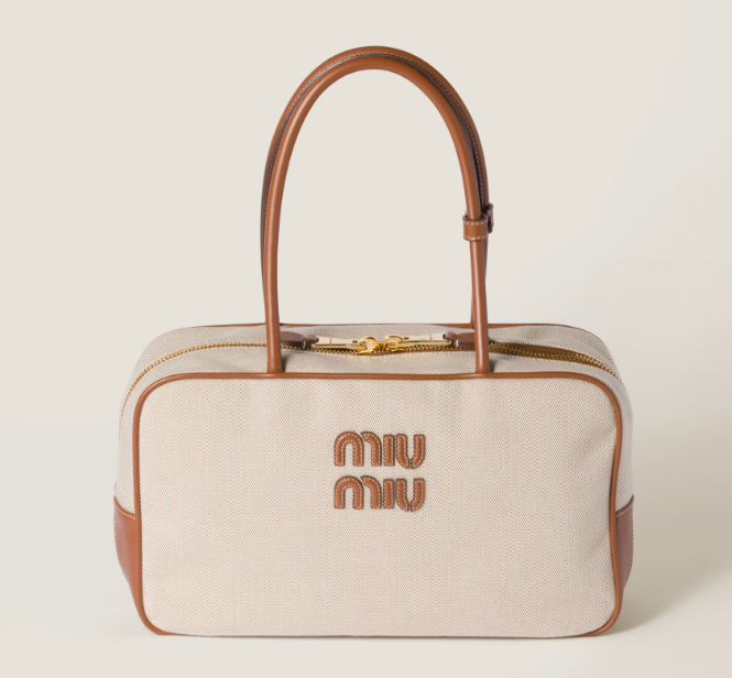 M*u M*u  - Beau Canvas Bag ( Contact CS For real pic) - Canvas Brown (AD-OCT26-MIPT)