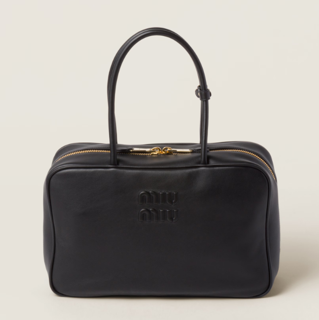 M*u M*u  - Beau Canvas Bag ( Contact CS For real pic)  - Black (AD-BOCT26-MIPT)