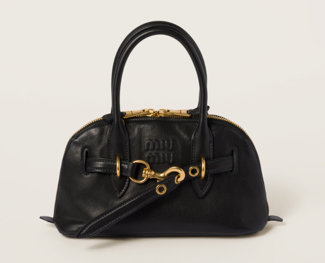 M*u M*u  - Aventure nappa top-handle ( Contact CS For real pic) - Black(AD-OCT26-MIPT)