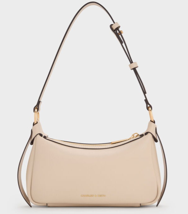 Charles & Ke*th - Mini Calla Shoulder Bag - White (AD-OCT25-CKLT)