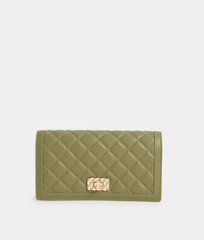 Charles & ke*th - Micaela Quilted Long Wallet - Sand