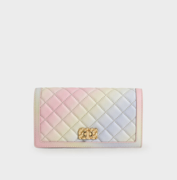 Charles & ke*th - Micaela Quilted Long Wallet - Multi