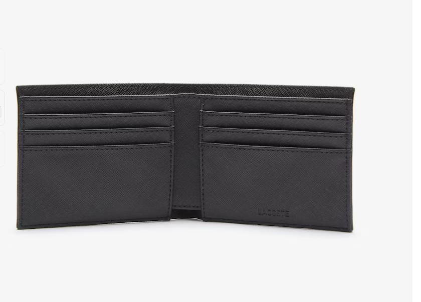 Lac*ste - Men's Classic Petit Piqué 6-Card Wallet - Navy