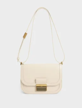 (Minor Defect)Charles & Ke*th - Charlot Bag - Cream- (AD-JUN13-LTPT)
