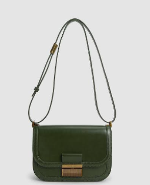 Charles & Ke*th - Charlot Canvas Crossbody Bag - Green-(AD-JUN16-LTPT)