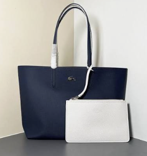 Lacost* - Women's Anna Tote - Navy/White (AD-May) Contact us For Pic